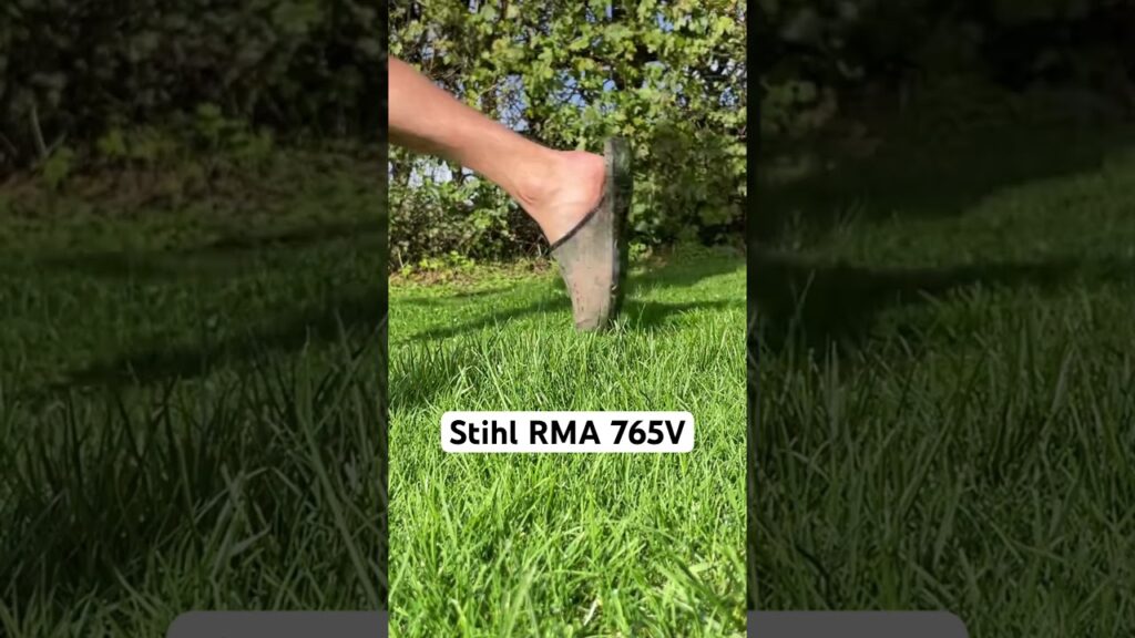 Stihl RMA 765V drive-by #lawncare #lawnmowing #stihl #feet #satisfying #comedy #shorts