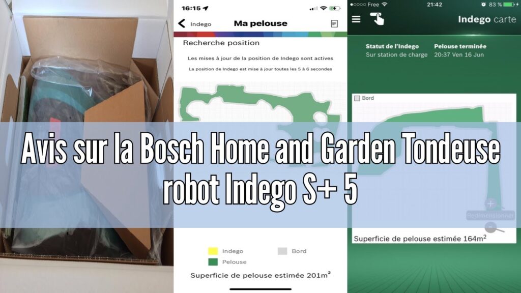 Avis sur la Bosch Home and Garden Tondeuse robot Indego S+ 500 (avec batterie 18 V et fonction appli