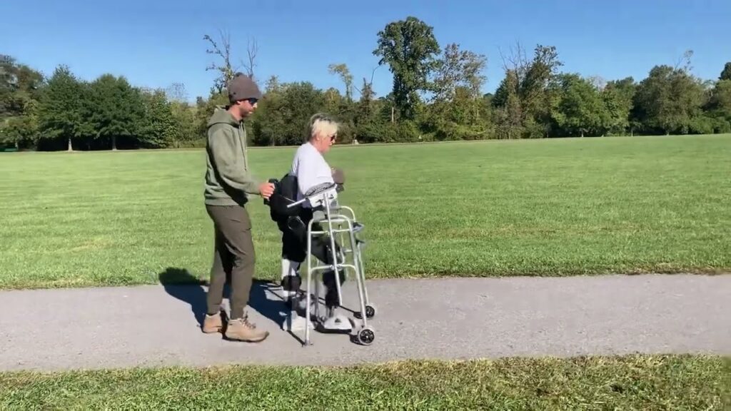 Exoskeleton physical therapy with an Indego Exoskeleton