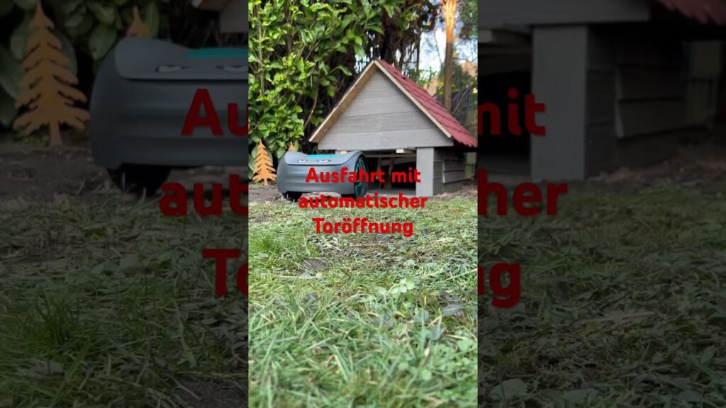 Gardena Sileno Mähroboter Garage mit Automatik Tor