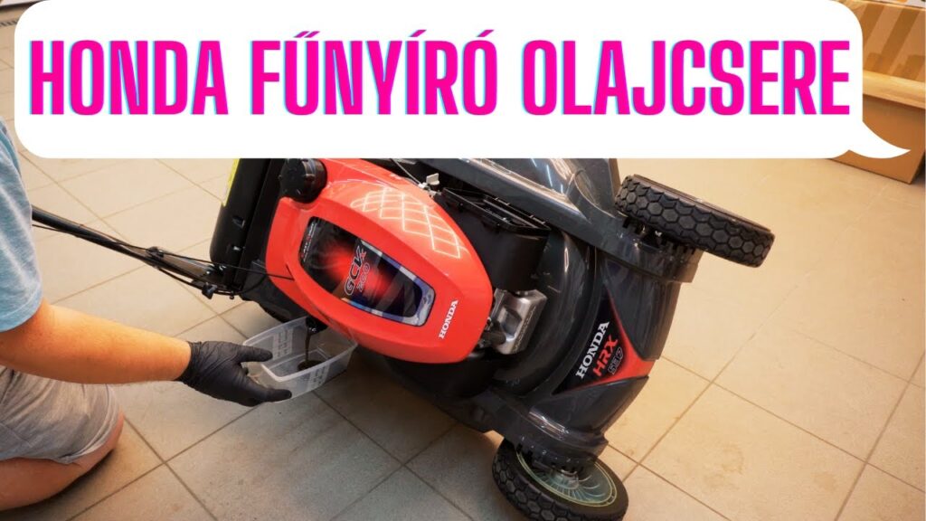 Hogyan tudod lecserélni az olajat a Honda fűnyíródban (vagy hasonló fűnyírókban) percek alatt