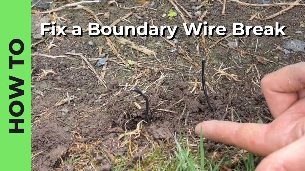 How To Fix Your Robotic Mower's Boundary Wire Break
