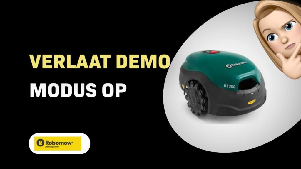 Hoe de Demo Modus Verlaten op Robomow RT300 Grasmaaier