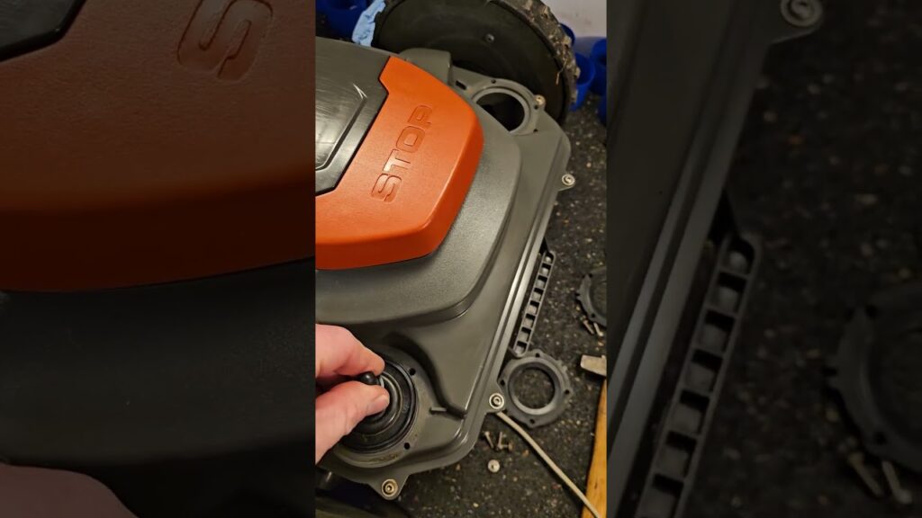 Husqvarna Automower 420 Stoßsensor hinten erneuern Fehler "Kollisionsproblem hinten"