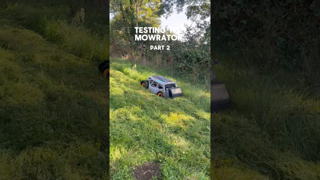 Testing the #Mowrator #robot #robotlawnmower #producttesting #lawnmaintenance #lawnmowing #rc #tech