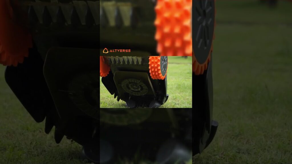 Visit a robotic lawnmower with smart sensor technology