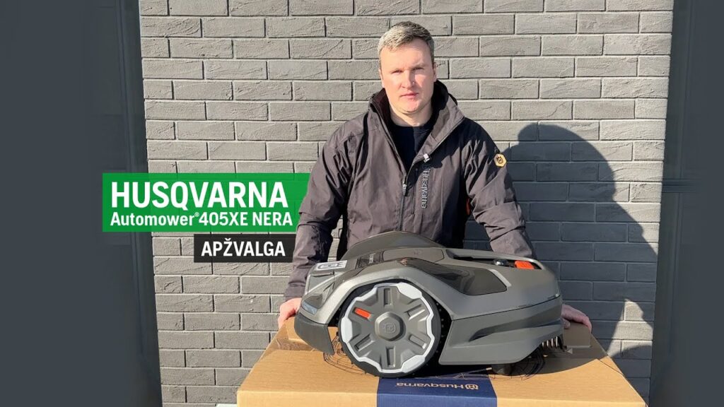 HUSQVARNA Automower 405XE NERA. Vejos roboto apžvalga | TGP.lt