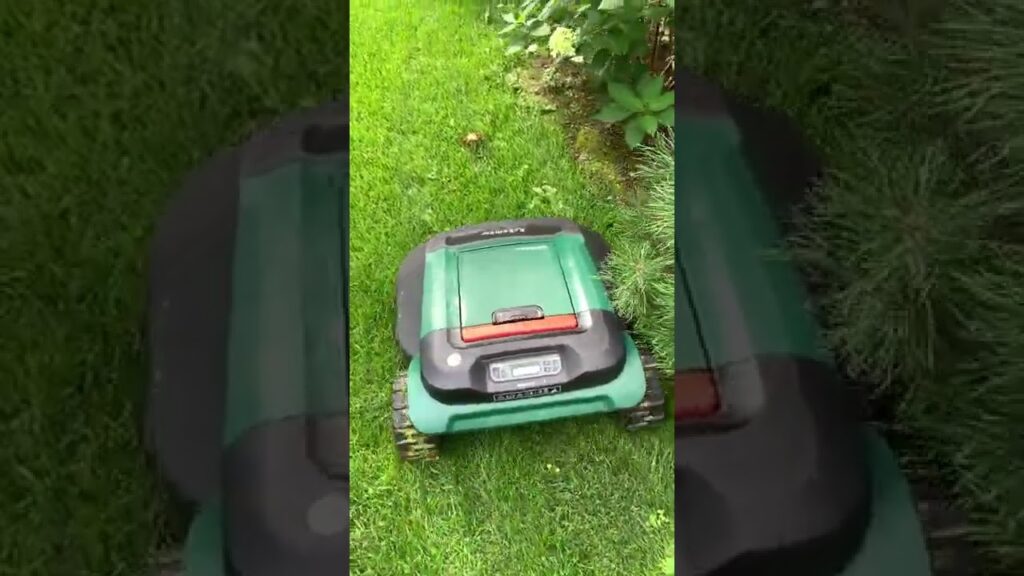 Robomow RS 625 Pro. Режим кошения края газона.