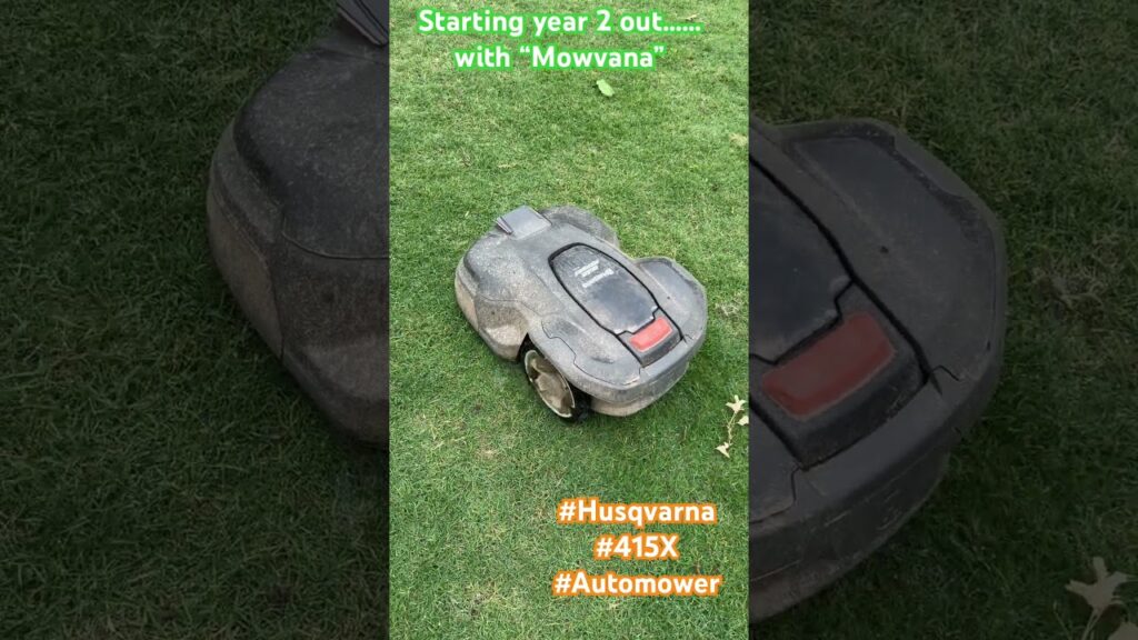 Starting year 2 with my #husqvarna #automower #415x #Robot #mower
