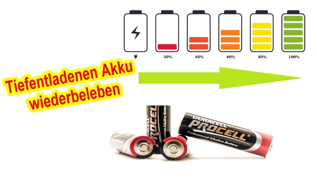 Akkus wiederbeleben - Tiefentladenen Akku retten / Defekten Akku reparieren