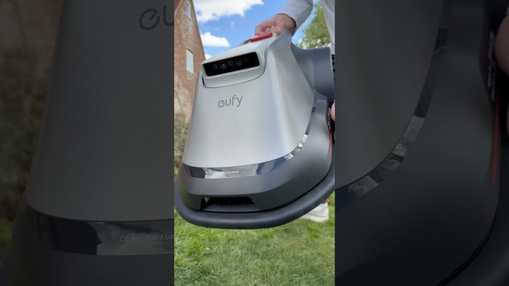 It's like a cybertruck for your lawn 😳  @eufyClean  #eufylawnmower #eufye18, #eufye15