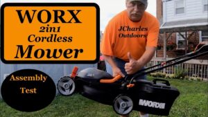 Worx Cordless  2 in 1 Cordless Mower 40V MAX Assembly, Test, and review.